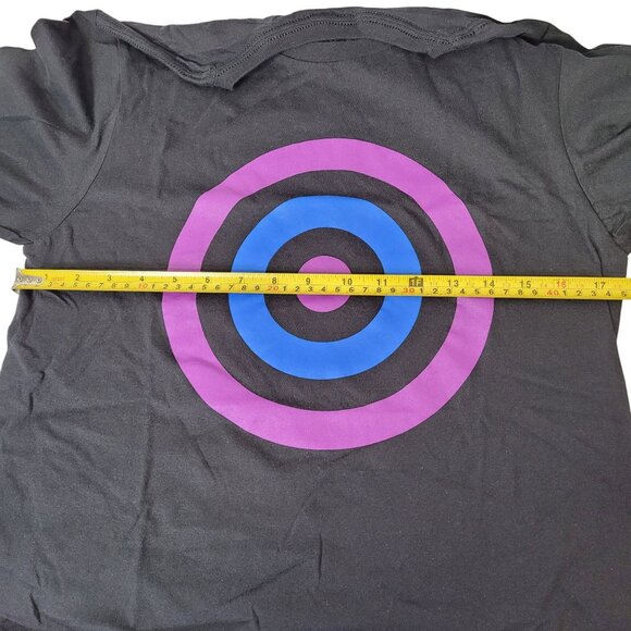 Marvel Studios Unisex Hawkeye Bullseye Graphic Print T-Shirt Black Small - Picture 6 of 7